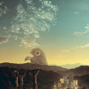 Cliff McReynolds CRUCIFIXTION WITH CITY IN MOTION Custom Fine Art Print