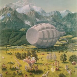 Cliff McReynolds LANDSCAPE WITH HAND GRENADE Custom Fine Art Print Numbered With Certificate of Authenticity