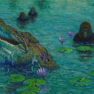 Cliff McReynolds CROCS WITH APES Custom Fine Art Print Numbered With Certificate of Authenticity